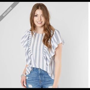💙 3/$20 Gimmicks Striped Blouse from Buckle